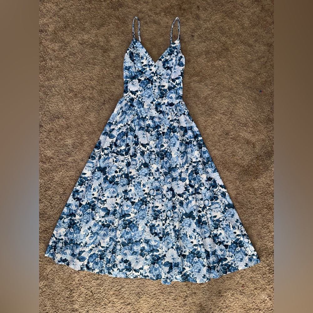 Abercrombie & Fitch Strappy Corset Maxi Dress